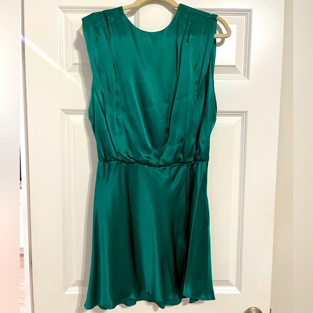 Camela Dress in Dark Green by Amanda Uprichard